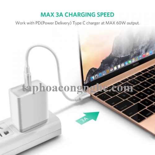 Ugreen 10680 0.5M màu bạc Cáp TypeC (3.1) Data cao cấp US161 30010680